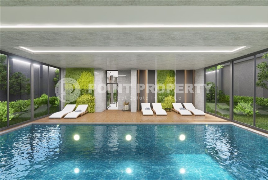 Новый инвестиционный проект - элитный жилой комплекс на самом берегу Средиземного моря, в центре популярного района Аланьи - Махмутлар-id-7398-фото-12