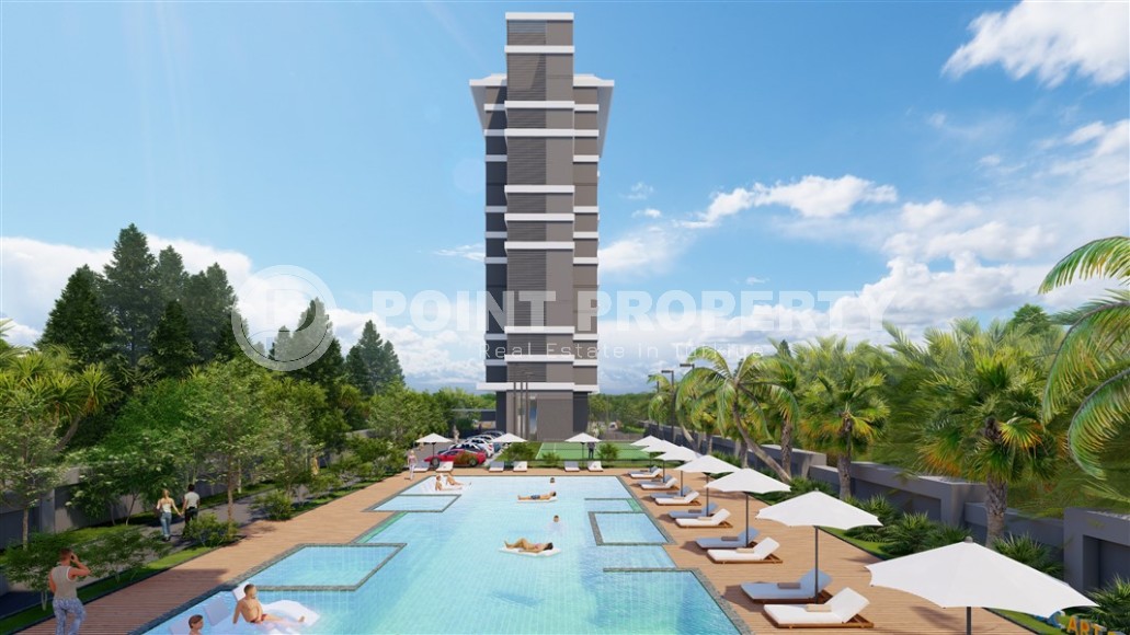 Новый инвестиционный проект - элитный жилой комплекс на самом берегу Средиземного моря, в центре популярного района Аланьи - Махмутлар-id-7398-фото-18