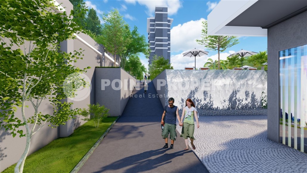 Новый инвестиционный проект - элитный жилой комплекс на самом берегу Средиземного моря, в центре популярного района Аланьи - Махмутлар-id-7398-фото-20