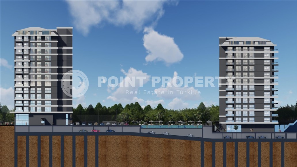 Новый инвестиционный проект - элитный жилой комплекс на самом берегу Средиземного моря, в центре популярного района Аланьи - Махмутлар-id-7398-фото-22