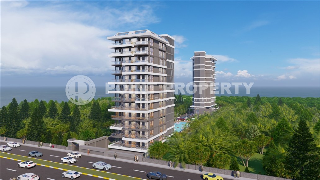 Новый инвестиционный проект - элитный жилой комплекс на самом берегу Средиземного моря, в центре популярного района Аланьи - Махмутлар-id-7398-фото-23