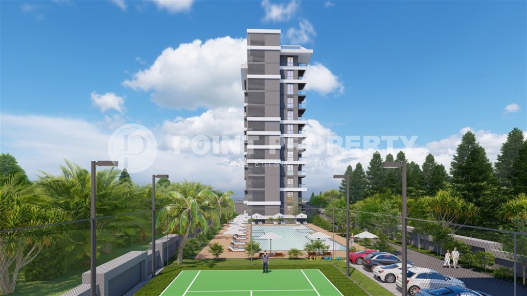 Новый инвестиционный проект - элитный жилой комплекс на самом берегу Средиземного моря, в центре популярного района Аланьи - Махмутлар-id-7398-фото-24