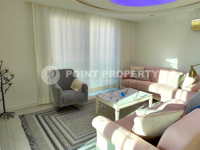 Comfortable furnished apartment 900 meters from the sea, in the modern area of Alanya - Cikcilli-id-7399-photo-2
