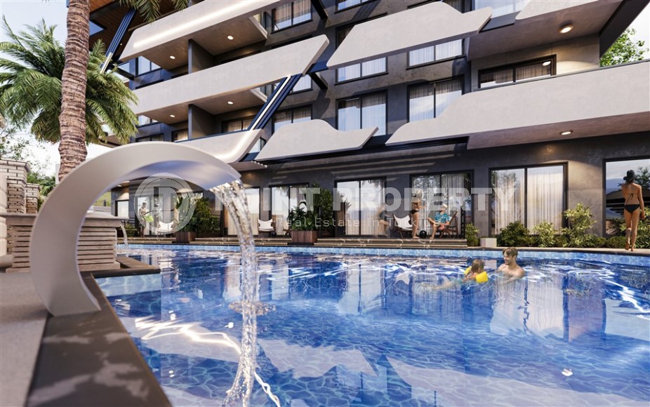 Линейные и двухуровневые квартиры в жилом комплексе на завершающем этапе строительства, в 1800 метрах от  моря-id-7406-фото-7