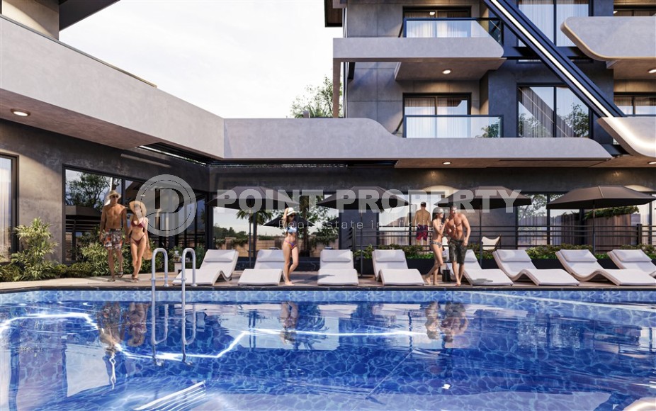 Линейные и двухуровневые квартиры в жилом комплексе на завершающем этапе строительства, в 1800 метрах от  моря-id-7406-фото-8