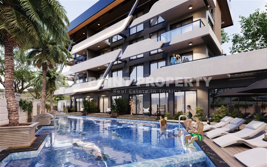 Линейные и двухуровневые квартиры в жилом комплексе на завершающем этапе строительства, в 1800 метрах от  моря-id-7406-фото-10