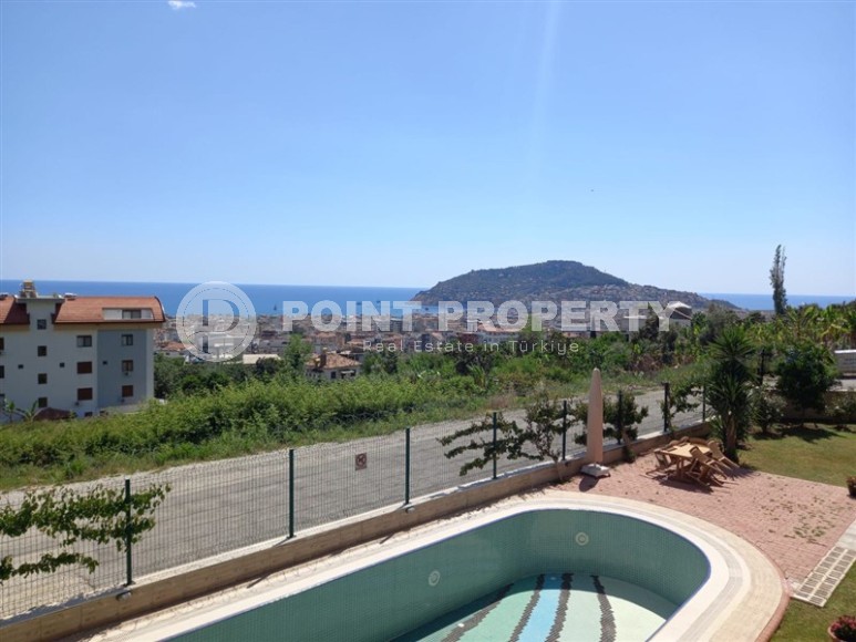 Двухуровневая квартира с видом на море и гору Кале, в престижном районе Аланьи - Хасбахче-id-6884-фото-34