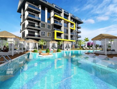 Compact 1+1 apartment in a residential complex under construction, in a promising area of Alanya - Upper Oba-id-7413-photo-3