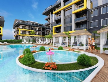 Compact 1+1 apartment in a residential complex under construction, in a promising area of Alanya - Upper Oba-id-7413-photo-4