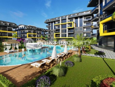 Compact 1+1 apartment in a residential complex under construction, in a promising area of Alanya - Upper Oba-id-7413-photo-5