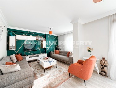 Большая двухуровневая квартира 4+1 с видом на город и горы, на 10-м этаже с мансардой, в центре района Джикджилли-id-7417-фото-4