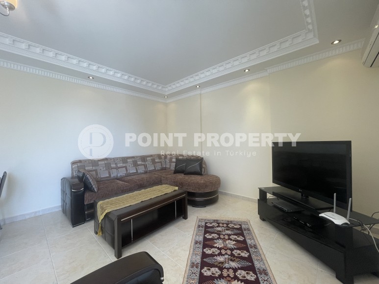 Furnished apartment 2+1 with panoramic views of the city and the sea, 600 meters from the sea, in the center of Mahmutlar-id-7418-photo-3