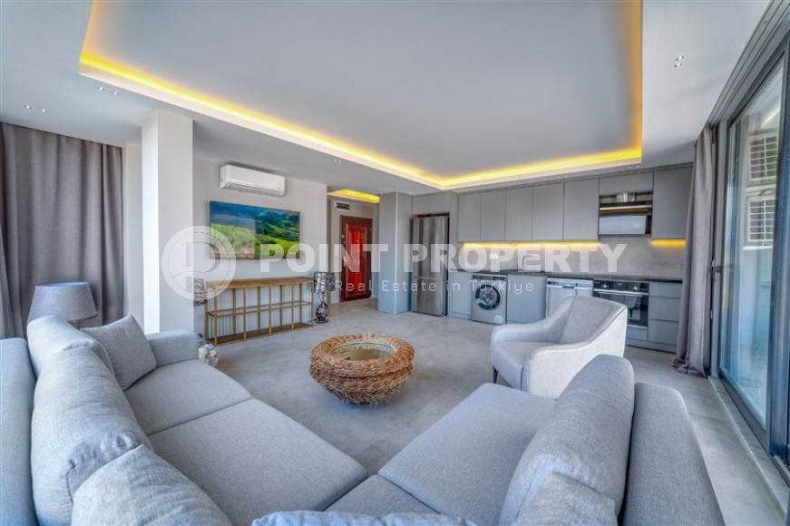 Две квартиры 1+1 с роскошным панорамным видом на бухту Аланьи, в историческом центре города - Кале-id-7419-фото-4