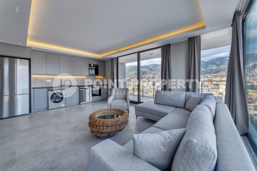 Две квартиры 1+1 с роскошным панорамным видом на бухту Аланьи, в историческом центре города - Кале-id-7419-фото-5