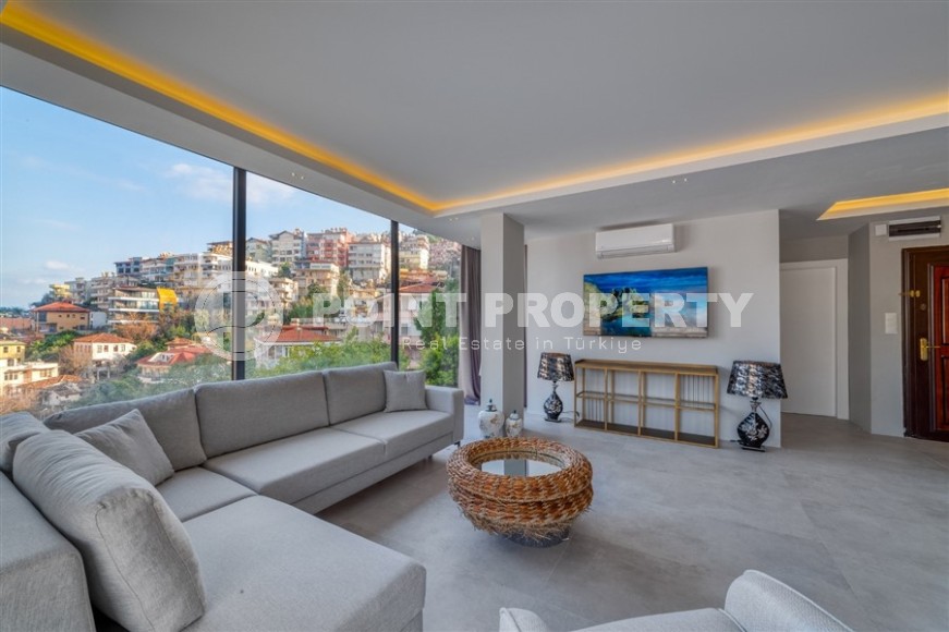 Две квартиры 1+1 с роскошным панорамным видом на бухту Аланьи, в историческом центре города - Кале-id-7419-фото-6