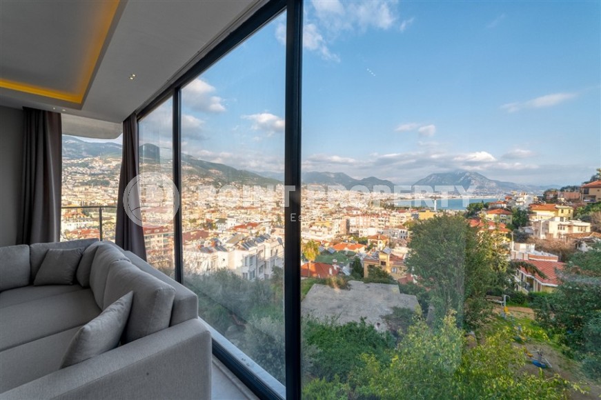 Две квартиры 1+1 с роскошным панорамным видом на бухту Аланьи, в историческом центре города - Кале-id-7419-фото-10