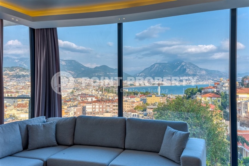 Две квартиры 1+1 с роскошным панорамным видом на бухту Аланьи, в историческом центре города - Кале-id-7419-фото-11