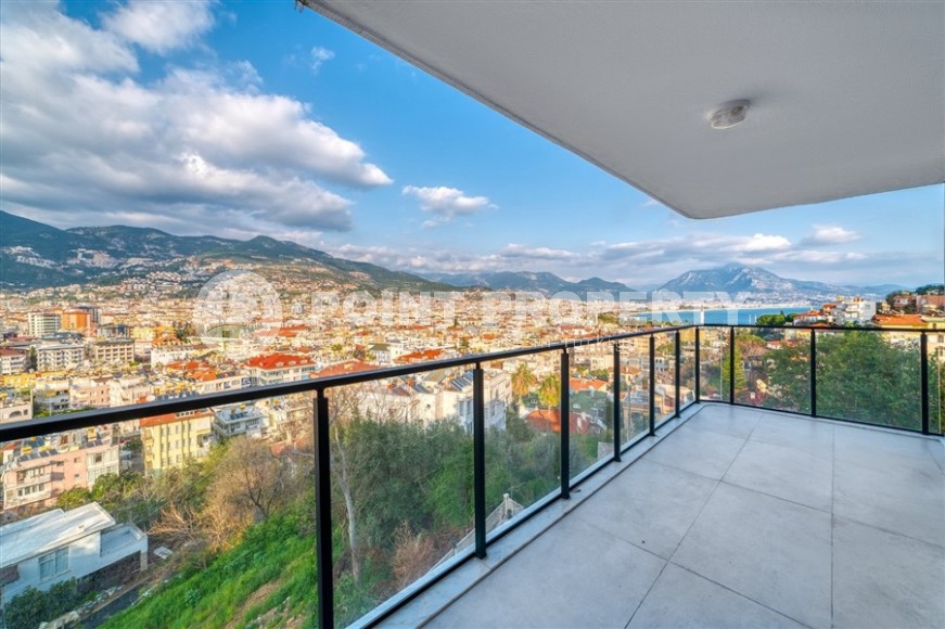 Две квартиры 1+1 с роскошным панорамным видом на бухту Аланьи, в историческом центре города - Кале-id-7419-фото-16