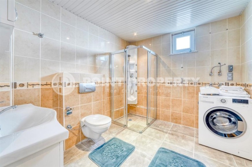 Квартира с роскошным панорамным видом на море и гору Кале, в центре спокойного района Аланьи - Тосмур-id-7464-фото-15