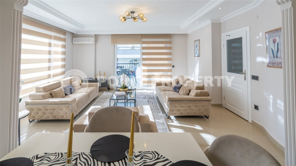 Светлая, уютная квартира с современным дизайном, в центре популярного района Аланьи - Нижняя Оба-id-7465-фото-2