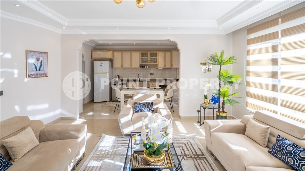 Светлая, уютная квартира с современным дизайном, в центре популярного района Аланьи - Нижняя Оба-id-7465-фото-3