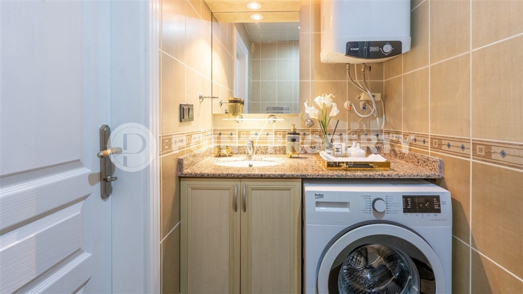 Светлая, уютная квартира с современным дизайном, в центре популярного района Аланьи - Нижняя Оба-id-7465-фото-14