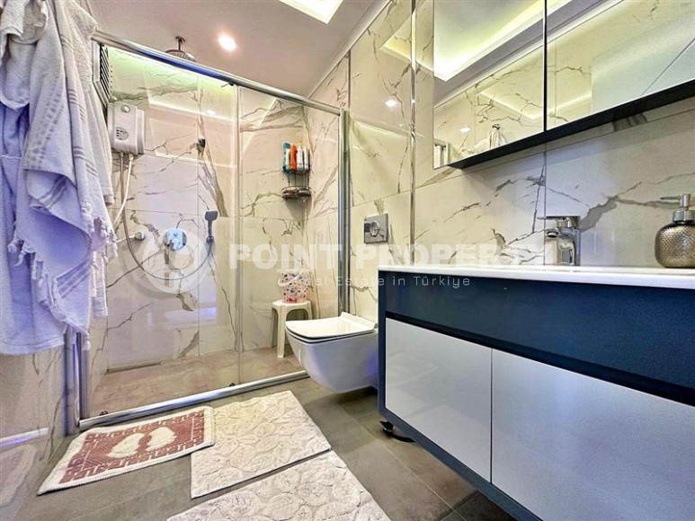 Comfortable apartment with modern design one and a half kilometers from the sea, in the prestigious area of Alanya - Hasbahce-id-7469-photo-14