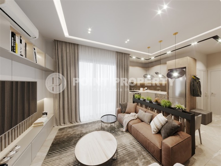 Небольшая новая квартира 1+1, общей площадью 45 м2, на 2-м этаже в резиденции, введенной в эксплуатацию в начале 2024 года-id-7475-фото-2