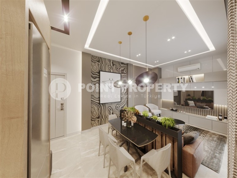 Небольшая новая квартира 1+1, общей площадью 45 м2, на 2-м этаже в резиденции, введенной в эксплуатацию в начале 2024 года-id-7475-фото-3