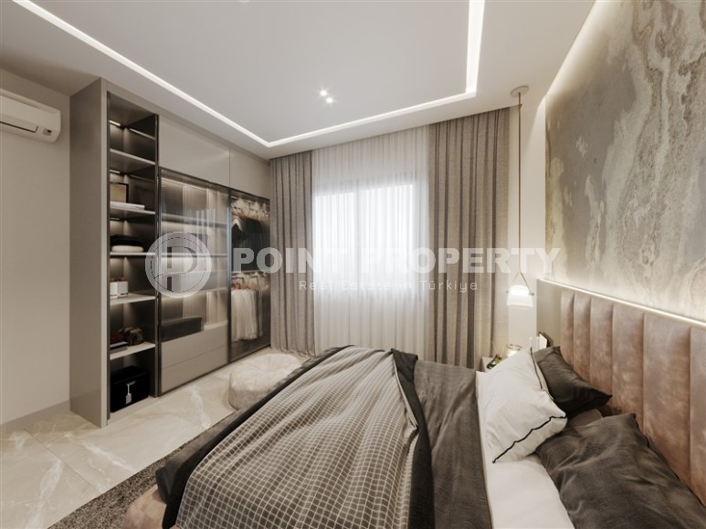 Небольшая новая квартира 1+1, общей площадью 45 м2, на 2-м этаже в резиденции, введенной в эксплуатацию в начале 2024 года-id-7475-фото-5