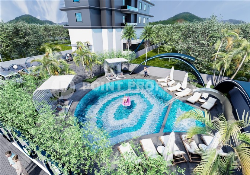 Небольшая новая квартира 1+1, общей площадью 45 м2, на 2-м этаже в резиденции, введенной в эксплуатацию в начале 2024 года-id-7475-фото-12