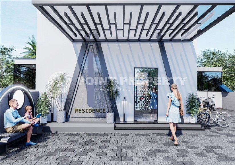 Небольшая новая квартира 1+1, общей площадью 45 м2, на 2-м этаже в резиденции, введенной в эксплуатацию в начале 2024 года-id-7475-фото-14