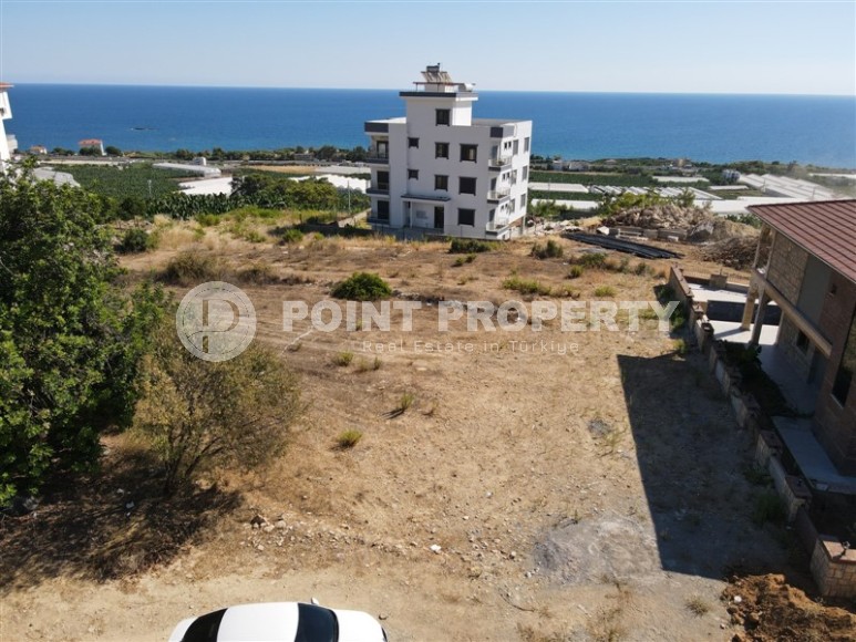 Участок под постройку 2-этажной виллы в километре от моря, в курортном районе Аланьи - Инжекум-id-7476-фото-3