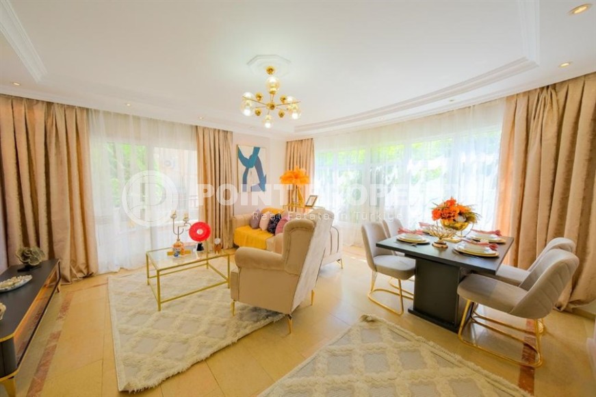 Уютная квартира 2+1, общей площадью 100 м2, на 1-м этаже в резиденции с бассейном и садом-id-7477-фото-2