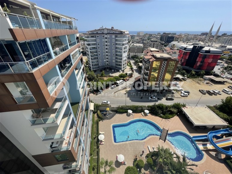 Stylish two-level apartment with designer renovation 800 meters from the sea, in a quiet area of Alanya - Cikcilli-id-7478-photo-24