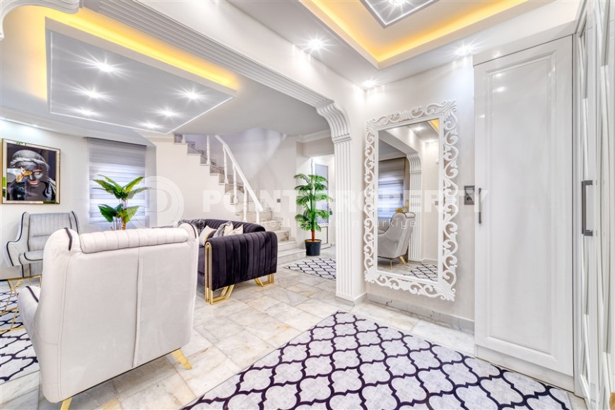 Атмосферная 3-этажная вилла с бассейном и цитрусовым садом, в зеленом, экологически чистом районе Аланьи - Тюрклер-id-7494-фото-6