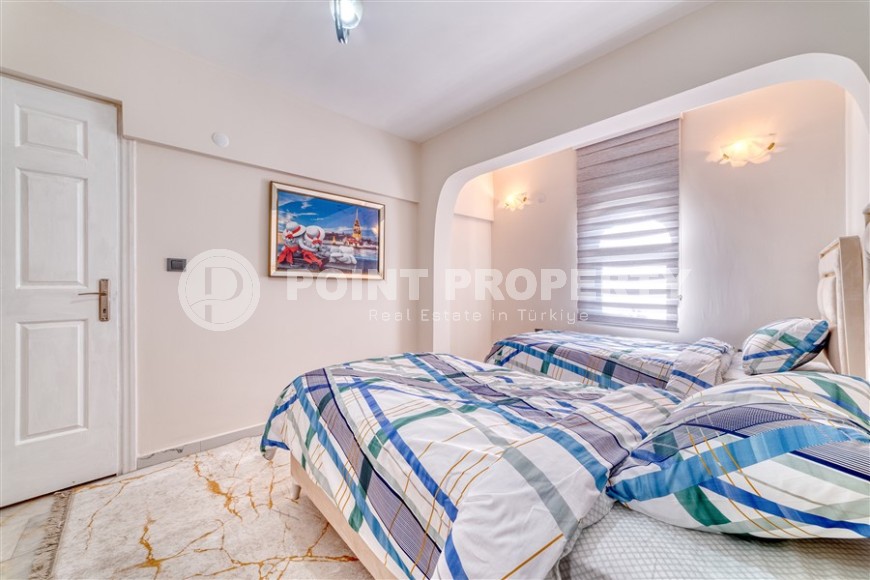 Атмосферная 3-этажная вилла с бассейном и цитрусовым садом, в зеленом, экологически чистом районе Аланьи - Тюрклер-id-7494-фото-13