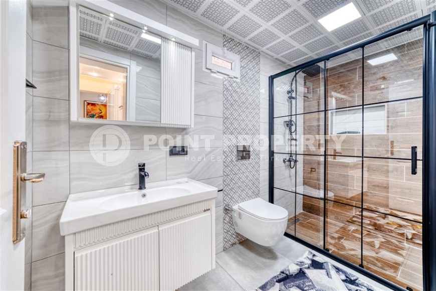 Атмосферная 3-этажная вилла с бассейном и цитрусовым садом, в зеленом, экологически чистом районе Аланьи - Тюрклер-id-7494-фото-16