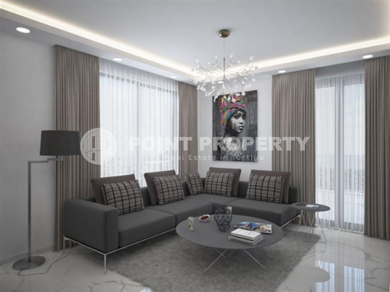 Новая трехкомнатная квартира, 70м², в комплексе премиум класса в 200м от моря в Махмутларе, Алания-id-1578-фото-15