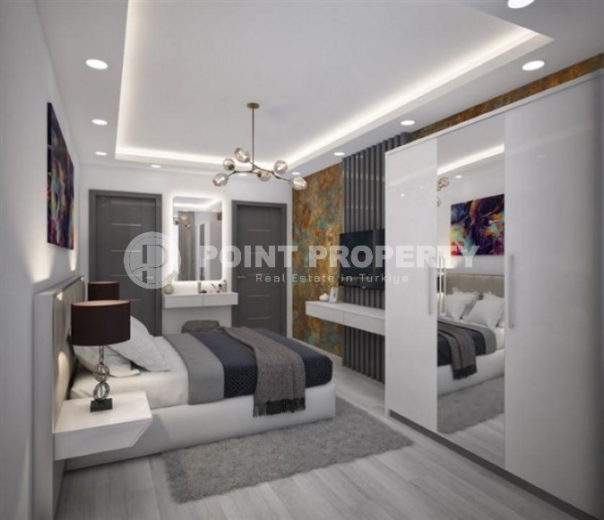 Новая трехкомнатная квартира, 70м², в комплексе премиум класса в 200м от моря в Махмутларе, Алания-id-1578-фото-17