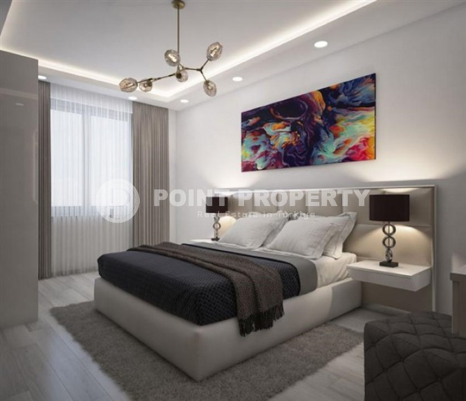 Новая трехкомнатная квартира, 70м², в комплексе премиум класса в 200м от моря в Махмутларе, Алания-id-1578-фото-22