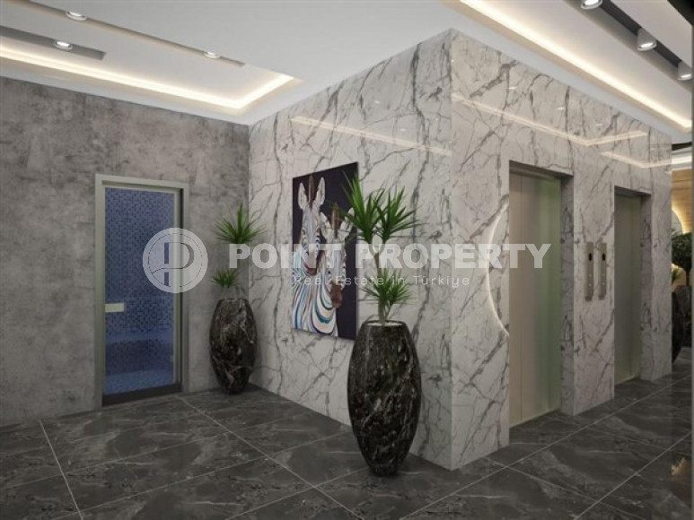 Новая трехкомнатная квартира, 70м², в комплексе премиум класса в 200м от моря в Махмутларе, Алания-id-1578-фото-27