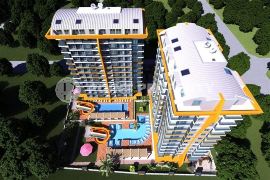 Новая трехкомнатная квартира, 70м², в комплексе премиум класса в 200м от моря в Махмутларе, Алания-id-1578-фото-28