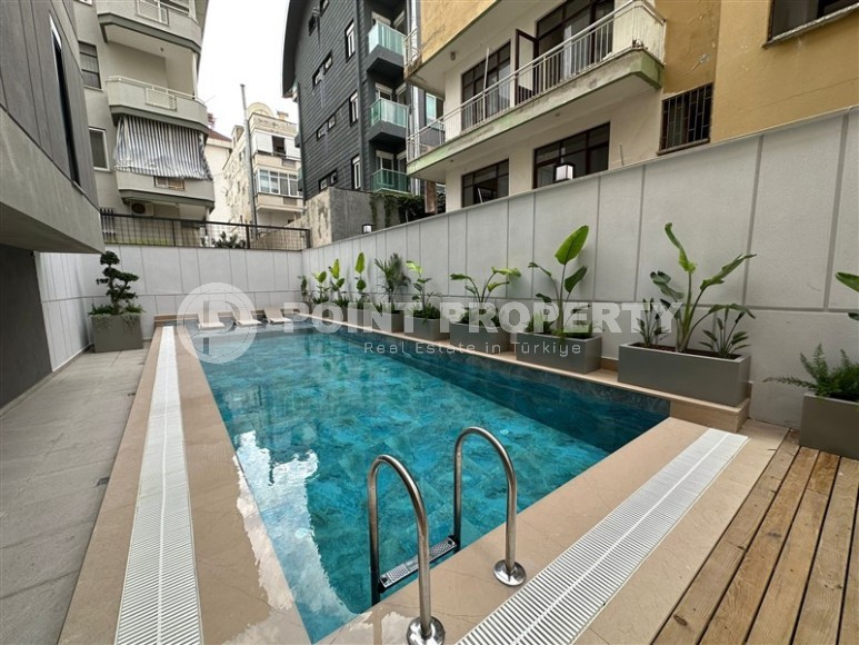 Новая квартира 1+1 в резиденции премиум класса, введенной в эксплуатацию в 2023 году, в 400 метрах от знаменитого пляжа Клеопатры-id-7512-фото-12