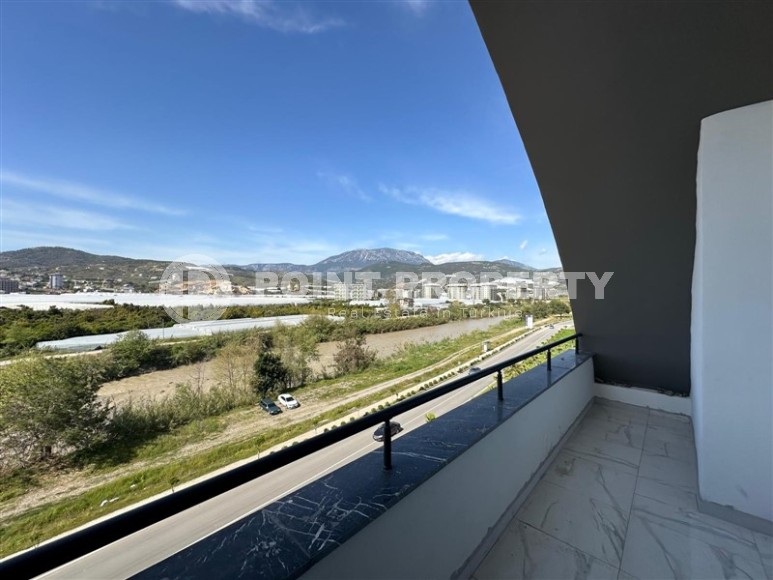 Панорамная квартира с видом на море и горы, на 5-м этаже с мансардой в спокойном районе Аланьи - Демирташ-id-7519-фото-14