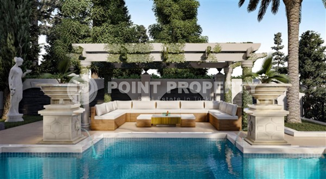 Фешенебельная четырехэтажная вилла, 455м², с частной инфраструктурой на стадии строительства в Каргыджаке-id-1580-фото-7