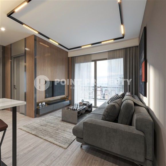 Linear apartments with one and two bedrooms 700 meters from the sea, in the center of the picturesque area of Mersin - Teje-id-7528-photo-3