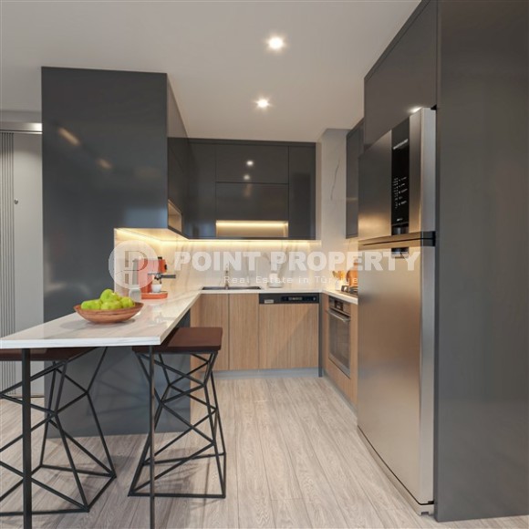 Linear apartments with one and two bedrooms 700 meters from the sea, in the center of the picturesque area of Mersin - Teje-id-7528-photo-6