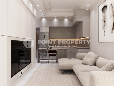 Studios and linear apartments in a residential complex under construction, in the center of the promising area of Mersin - Tomyuk-id-7529-photo-2