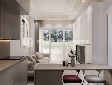 Студии и линейные квартиры в строящемся жилом комплексе, в центре перспективного района Мерсина - Томюк-id-7529-фото-3